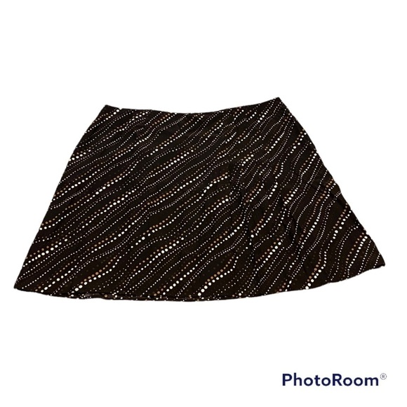 ELiSABETH 100% Silk ascending moon Midi Skirt | 24 | NWOT - Picture 1 of 11